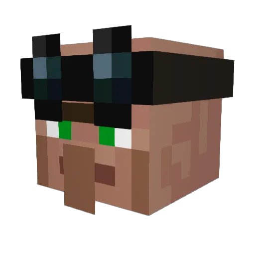MysterNeris Minecraft avatar head, 3D render