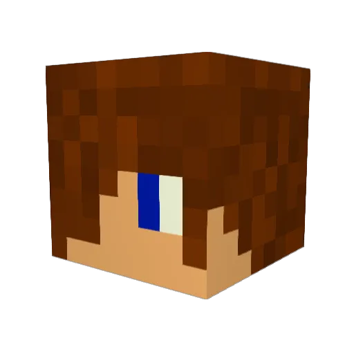 MysterPolo Minecraft avatar head, 3D render