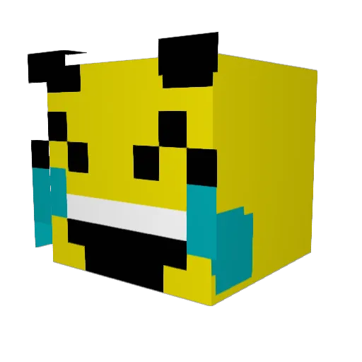 MysterSee Minecraft avatar head, 3D render