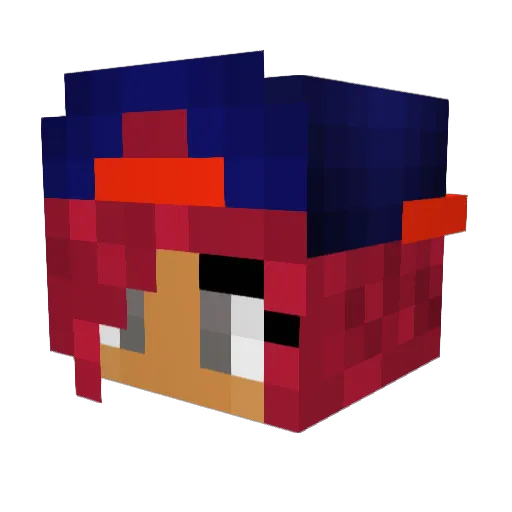 MysteriousJade Minecraft avatar head, 3D render