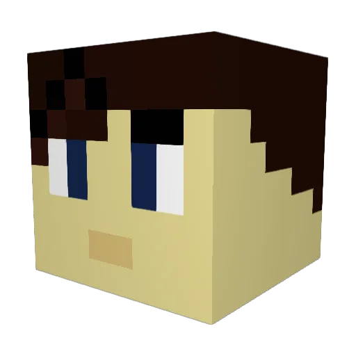 MysteriousMage6 Minecraft avatar head, 3D render