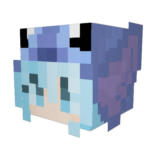 Mysterium1996 Minecraft avatar head, 3D render