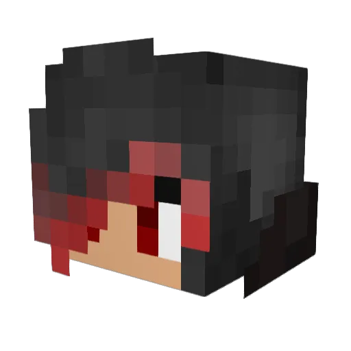 Mystery105 Minecraft avatar head, 3D render