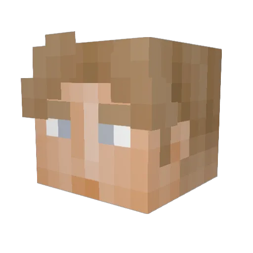 Mystery2020 Minecraft avatar head, 3D render