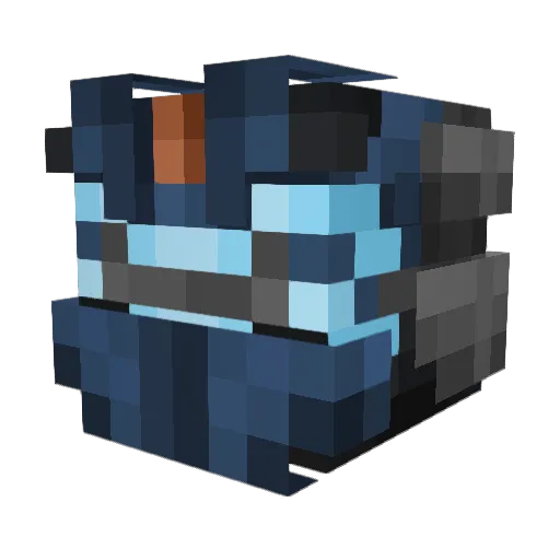 Mystery6x Minecraft avatar head, 3D render