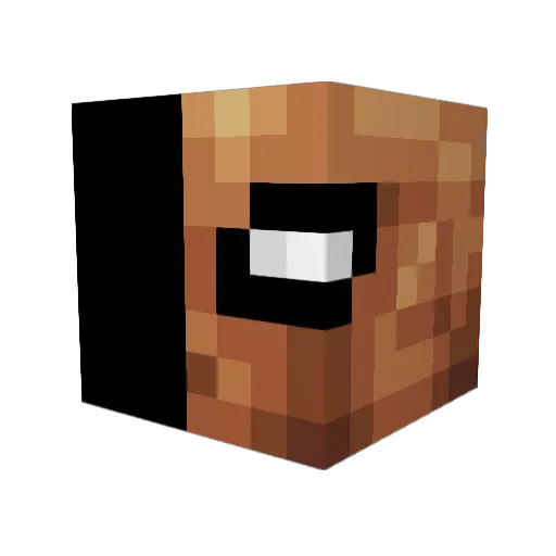 MysteryBoxGamer Minecraft avatar head, 3D render