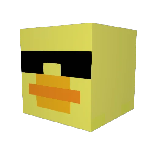 MysteryChar1 Minecraft avatar head, 3D render