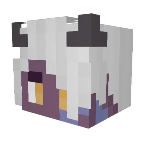 MysteryGate Minecraft avatar head, 3D render