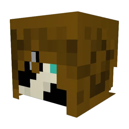 MysteryInq Minecraft avatar head, 3D render