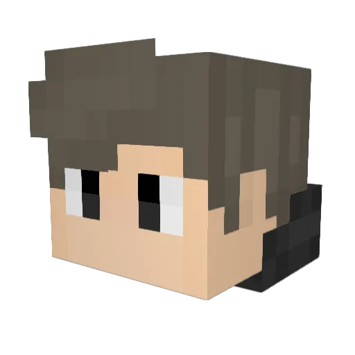 MysteryPiie Minecraft avatar head, 3D render