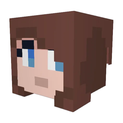 Mystery_E3 Minecraft avatar head, 3D render