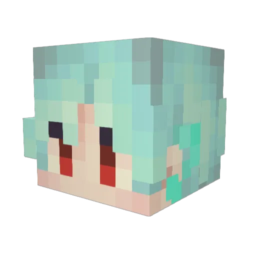 Mystery_Lexi Minecraft avatar head, 3D render