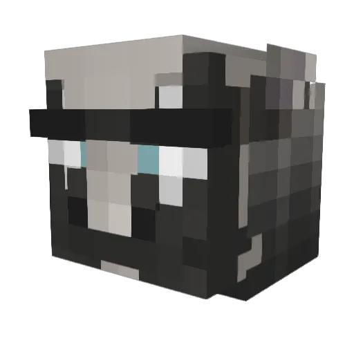 Mystheep Minecraft avatar head, 3D render