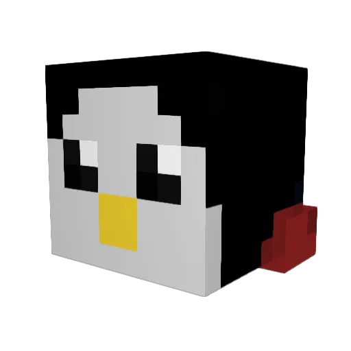 Mysti06 Minecraft avatar head, 3D render