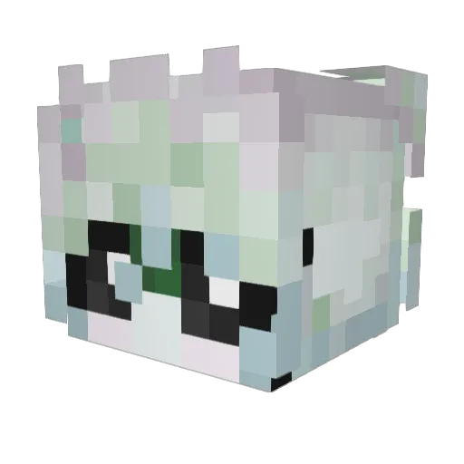 MystiBunny Minecraft avatar head, 3D render