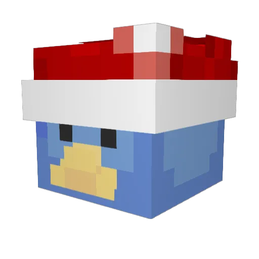 MysticBliz Minecraft avatar head, 3D render
