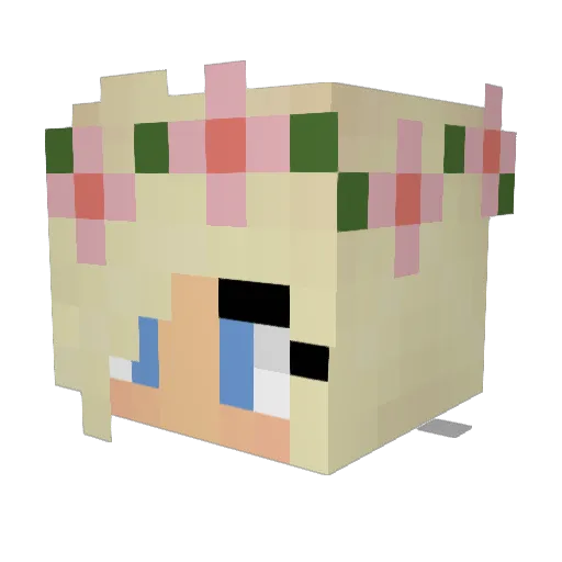 MysticCrafters Minecraft avatar head, 3D render