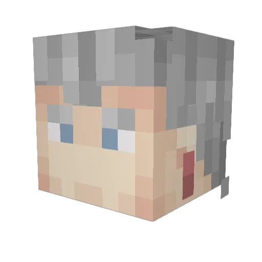 MysticEddie Minecraft avatar head, 3D render