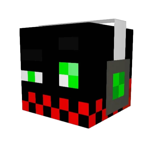MysticEnder Minecraft avatar head, 3D render