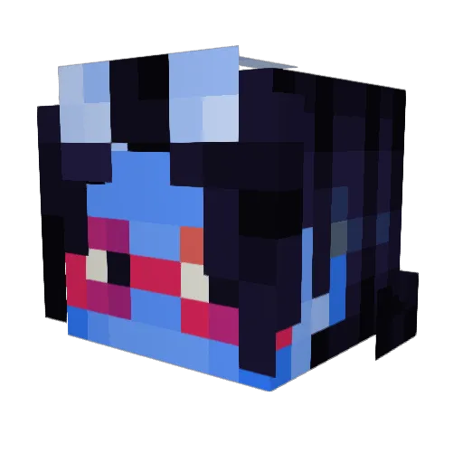 MysticLibrary Minecraft avatar head, 3D render