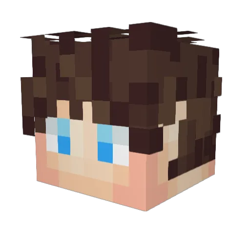 MysticMists Minecraft avatar head, 3D render