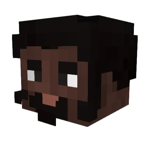 MysticMuser1511 Minecraft avatar head, 3D render