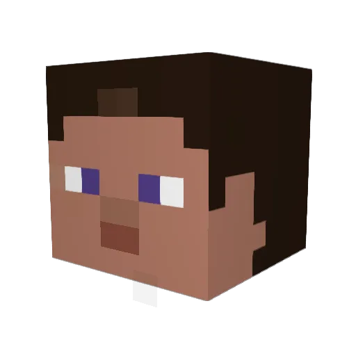 MysticPinecone Minecraft avatar head, 3D render