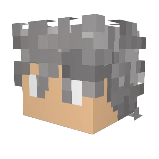 MysticRoman_12 Minecraft avatar head, 3D render