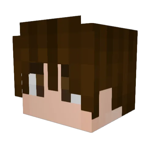 MysticRose01 Minecraft avatar head, 3D render
