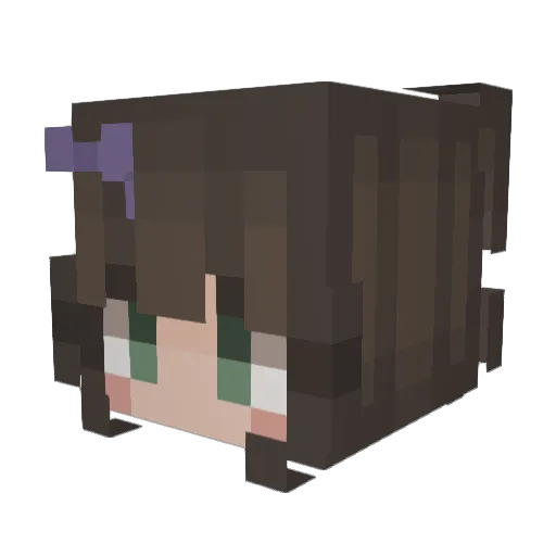 MysticRose_ Minecraft avatar head, 3D render