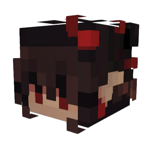 MysticShadow007 Minecraft avatar head, 3D render