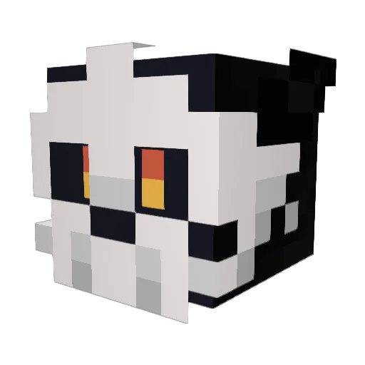 MysticSith Minecraft avatar head, 3D render