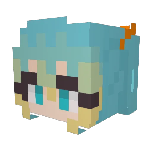 MysticSystem246 Minecraft avatar head, 3D render