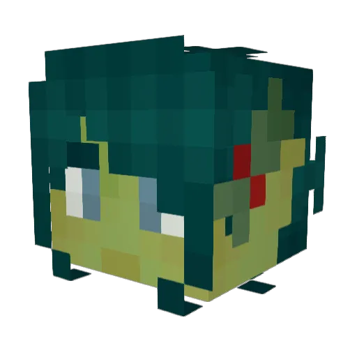 MysticToucan Minecraft avatar head, 3D render