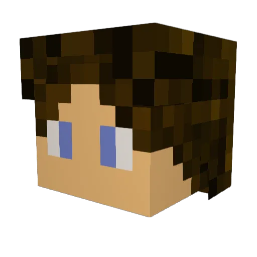MysticTrasher Minecraft avatar head, 3D render
