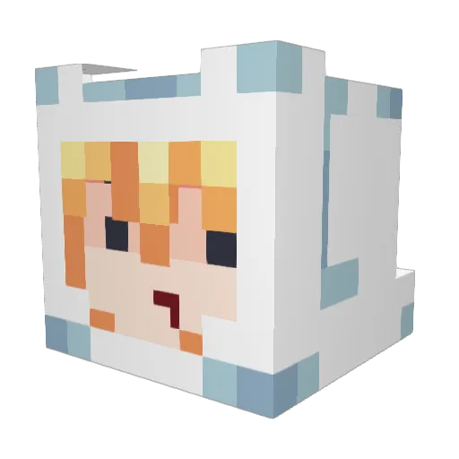 Mystic_Confusion Minecraft avatar head, 3D render
