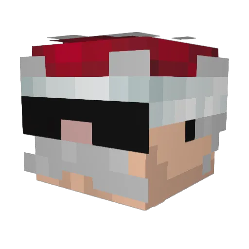 Mystic_DDong Minecraft avatar head, 3D render