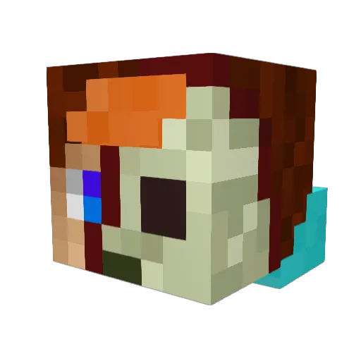 Mystic_Fire12 Minecraft avatar head, 3D render