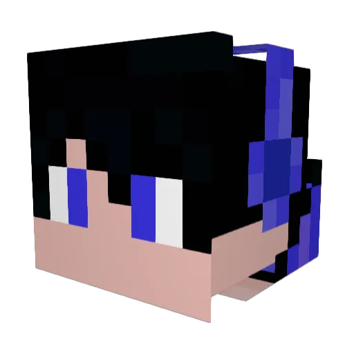 Mystic_Lightning Minecraft avatar head, 3D render