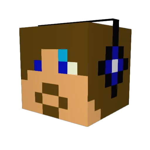 Mystic_Man1 Minecraft avatar head, 3D render