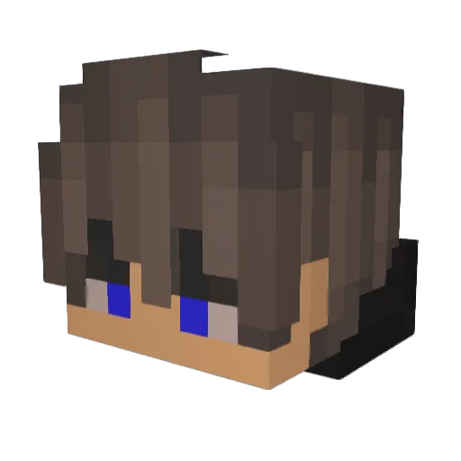 Mystic_Unknown Minecraft avatar head, 3D render