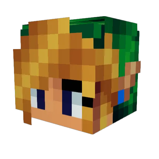 MysticaDin Minecraft avatar head, 3D render