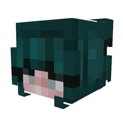 Mystical129 Minecraft avatar head, 3D render