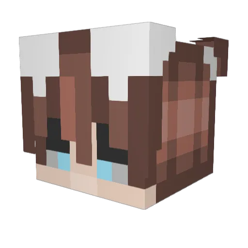 MysticalAhren Minecraft avatar head, 3D render