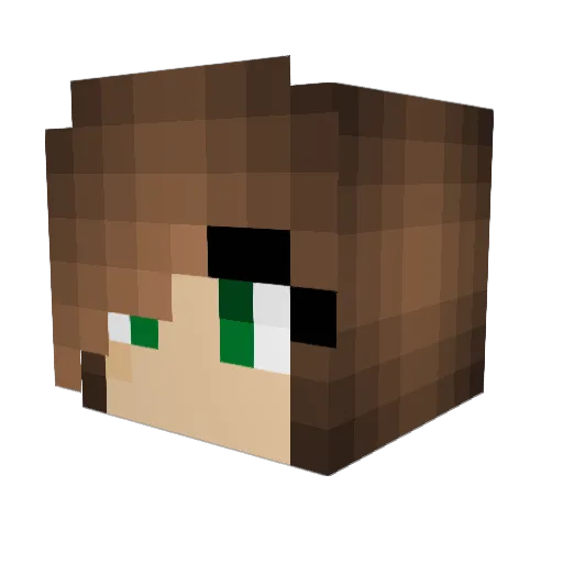 MysticalEnby Minecraft avatar head, 3D render
