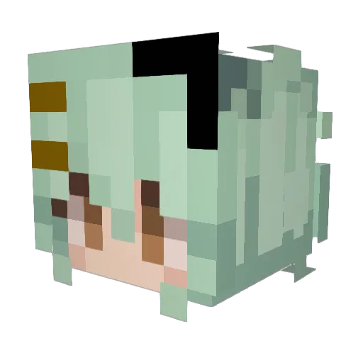 MysticalFox_99 Minecraft avatar head, 3D render