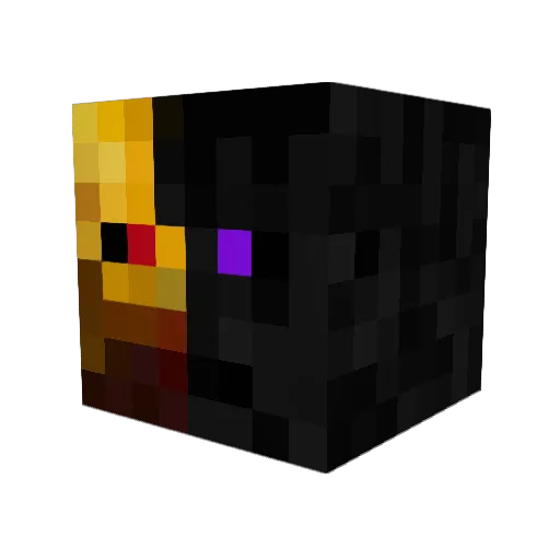 MysticalMeat Minecraft avatar head, 3D render