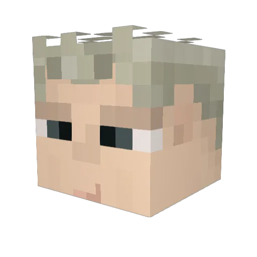 MysticalMusic Minecraft avatar head, 3D render