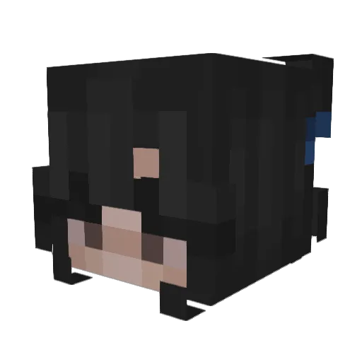MysticalPerson Minecraft avatar head, 3D render