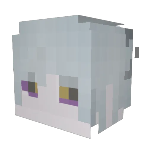 MysticalRaven67 Minecraft avatar head, 3D render